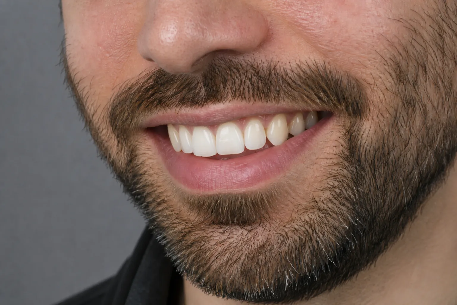 Restored incisal edge after composite bonding